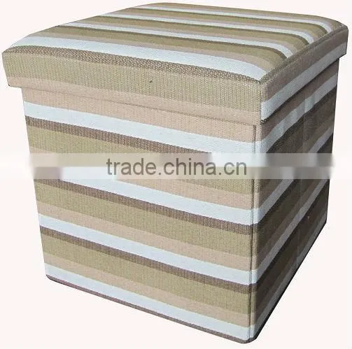 The Zebra Color Suede Folding Storage Ottoman