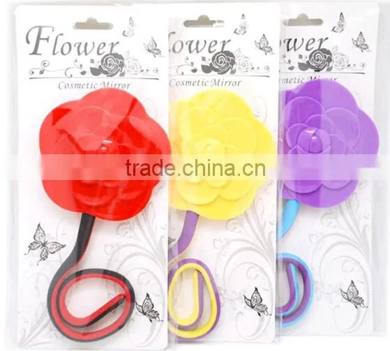 Flexible rose shape makeup mirror/makeup mirror/creative folding mirror