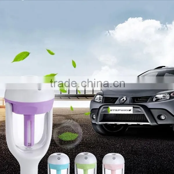 50ml Aroma 180 Degree Rotation Mini Car Humidifier Ultrasonic Car Air Purifier photo-3