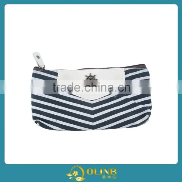 Navy Style Canvas Pencil Case Cosmetic Bag photo-3