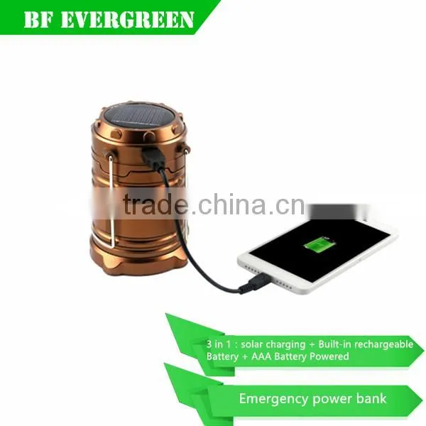 New Solar Camping Lantern Lamp,6 LED Solar Outdoor Lighting photo-3