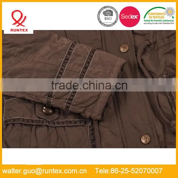 Ladies Casual Padded Jacket With Detachable Fake Fur in Hood RLJ060 photo-3
