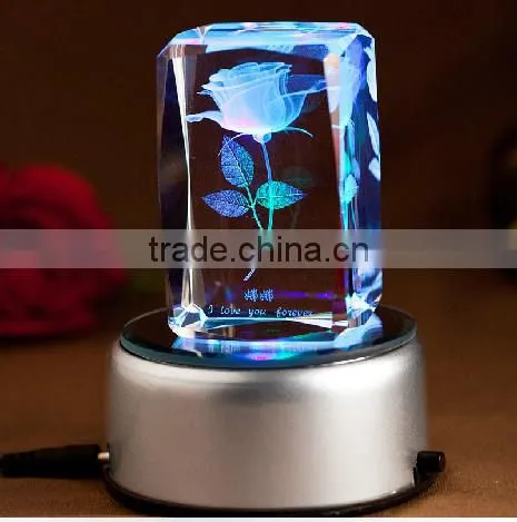 High Quality Top Grade K9 Blank Crystal Cubes For Engraving Flower photo-2
