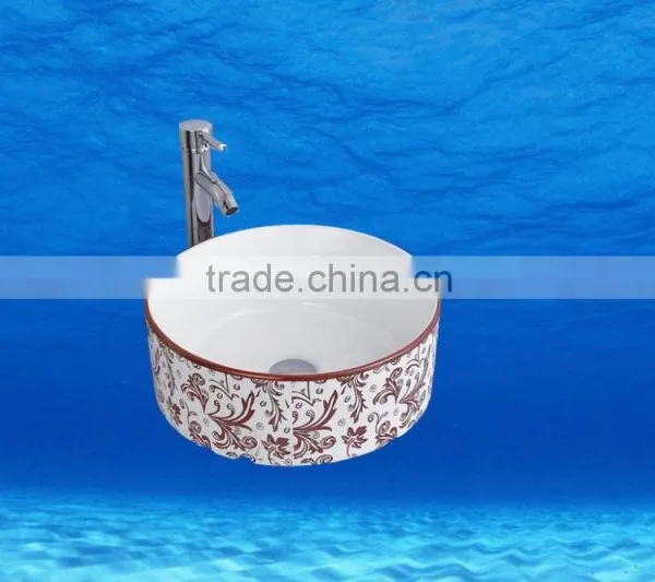 Fasion Colour Bathroom Design Professional Porcelain Wash Basins Above Washing Machine photo-2