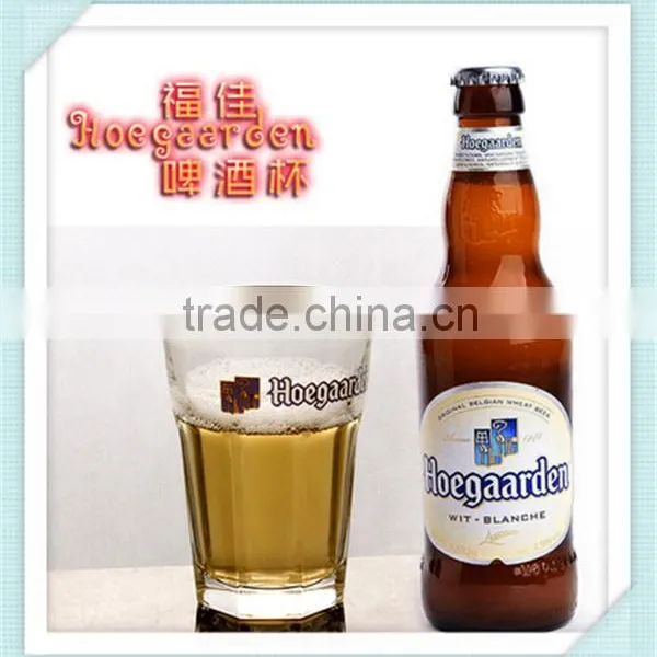 Octagonal Shape 450ml Hoegaarden Beer Glass Hoegaarden Brand Beer Glass Cup for Sale photo-4
