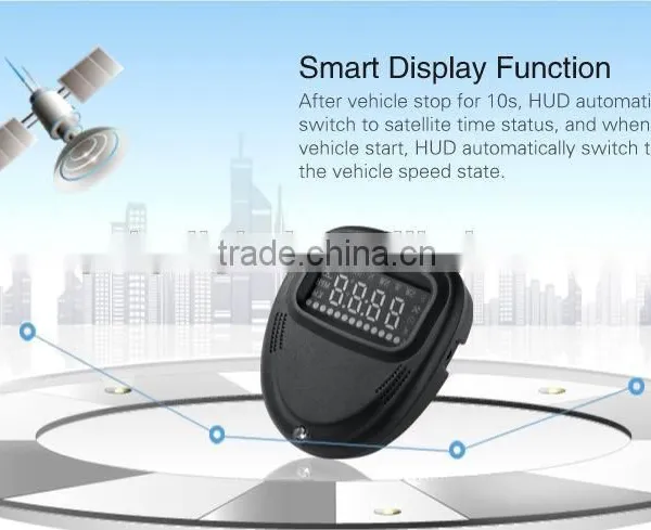 New Universal Car HUD Head Up Display New GPS Speedometer A1 2" Speeding Warning Digital Auto Car Speedometer Overspeed Alarm photo-6