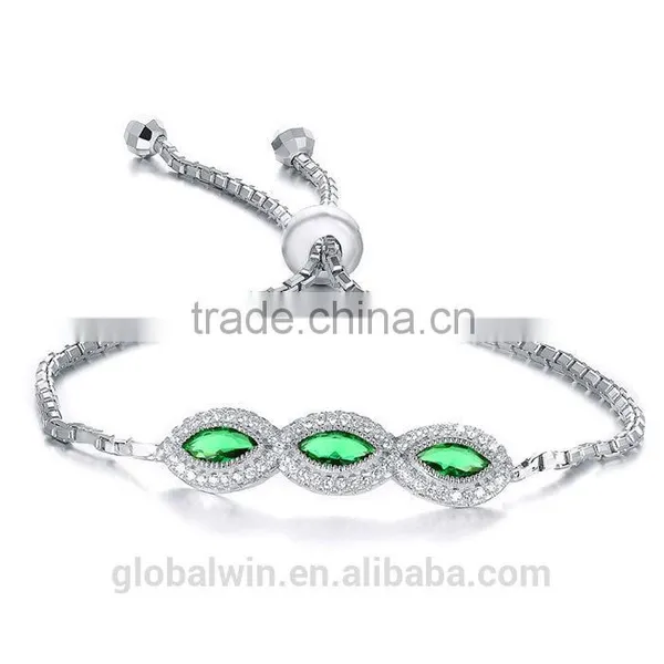 Jewerly Silver 925 Gemstone Charm Bracelets photo-6