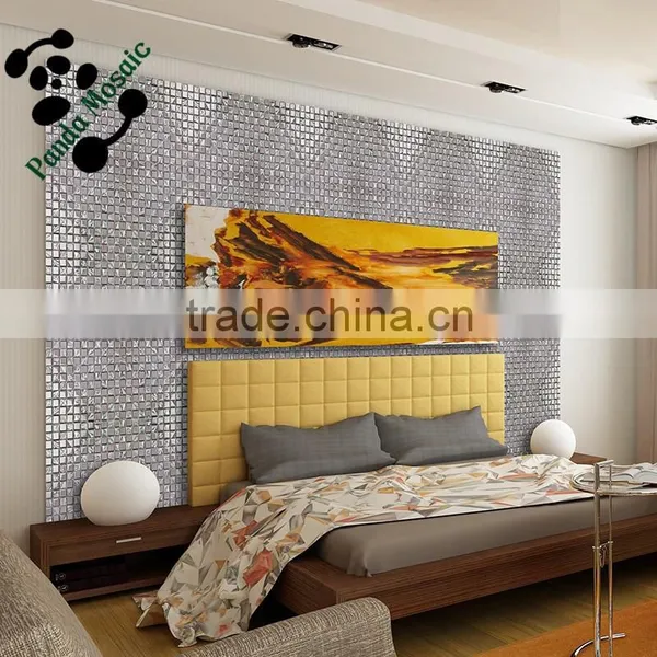 SMP07 Fashion Design Mosaic Glazed Electroplate Mosaic Hotel Decoration Wall Mosiac
