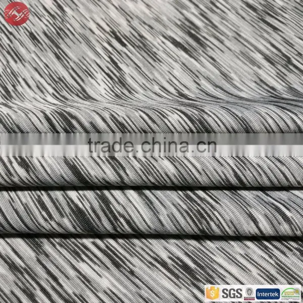 Knitting Polyester Elastane Plain Space Dye Fabric For Tank Top photo-4
