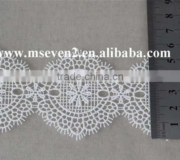 Classical Fashion Polyester Lace Trim Net Embroidery Lace Trimdecorative Lace Trim photo-5