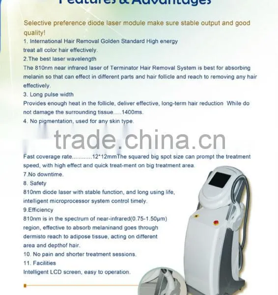 50-60HZ 808nm Diode Laser Unwanted Hair Permanent Hair Removal Machine 3000W photo-3