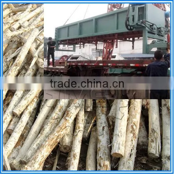 Wood processing machine / log peeler