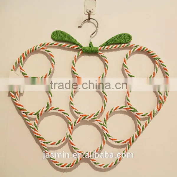 2016 NEW Style Apple-shaped Circle Made of Paper 9 Scarves Scarf Hanger Racks for Women Scarf Holder photo-4