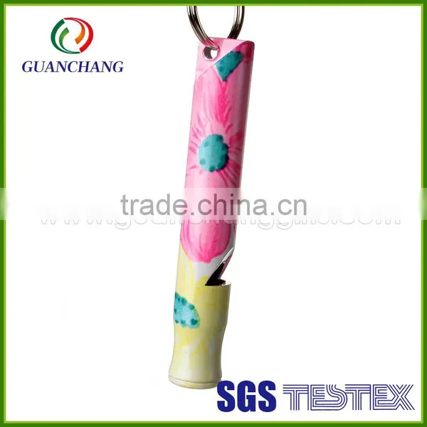 Zinc Alloy Whistle Bottle Opener Keychain photo-3