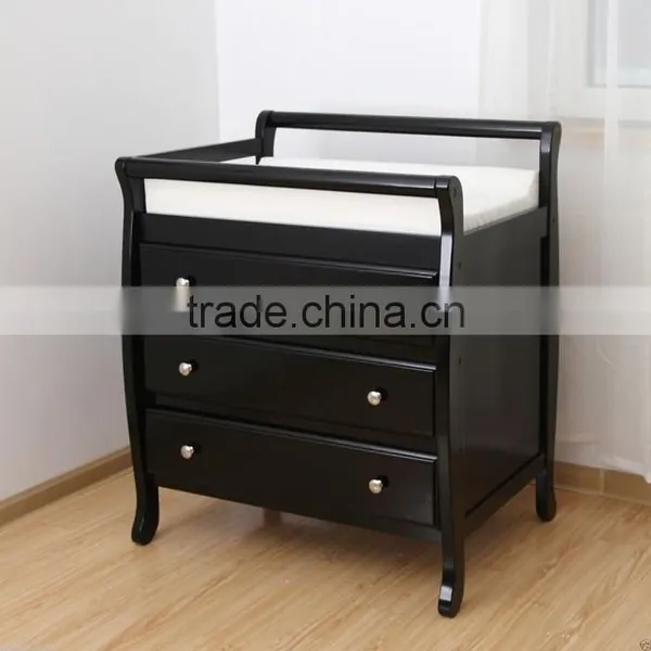 Wholesale Australia / NewZealand Style 3 Drawer Wooden Baby Changing Dresser Change Table photo-2