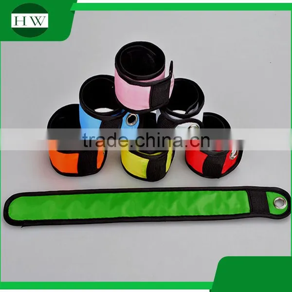 Sports Sweat Resistant High Visibility Safety Flash LED Wristband Wrist Band Running Glow Led Slap Bracelets Snap Band photo-4