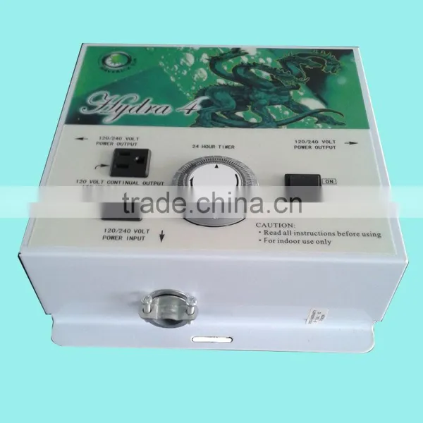 Hydroponic Lighting System Controller Hydra 4 24 Hour Timer Switch / 24 Hours Mechanical Timer / 24hrs Grounded Grow Light Timer photo-2