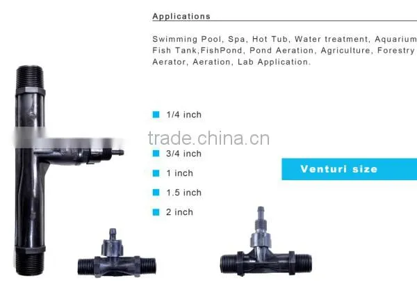 Water Purification PVDF 2 Inch Ventur Mixer Venturi Injector for Water Treatment photo-6