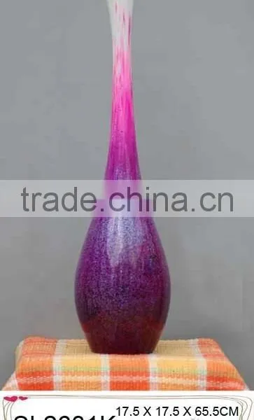 Wholesale Decorative Standing Fibreglass Lacquered Vase photo-6