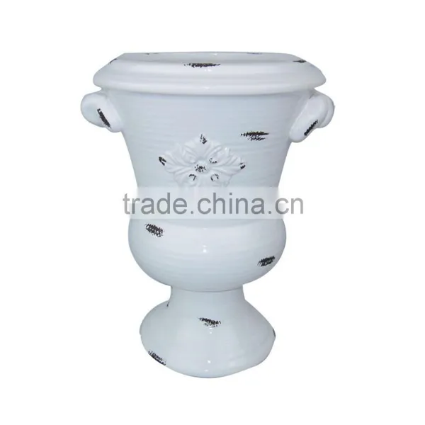 Blue Vase Ceramic Chinese Big Flower Decor Vase photo-5