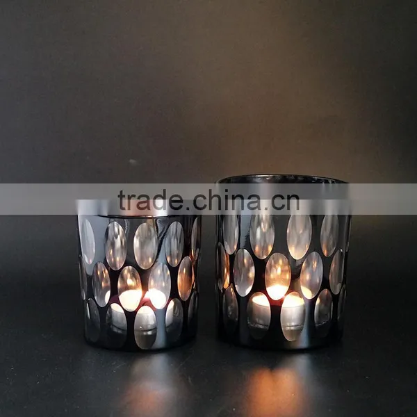 Handmade Unique Glass Candle Jar/glass Container /candle Vessels Wholesale photo-3