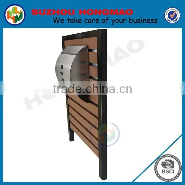 New Stainless Steel Letterbox With Wood-Plastic Composites Panel HPB164 photo-3