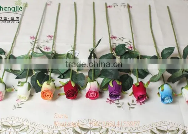 Decorative Artificial Single Rose for Wedding &table Centerpieces photo-3