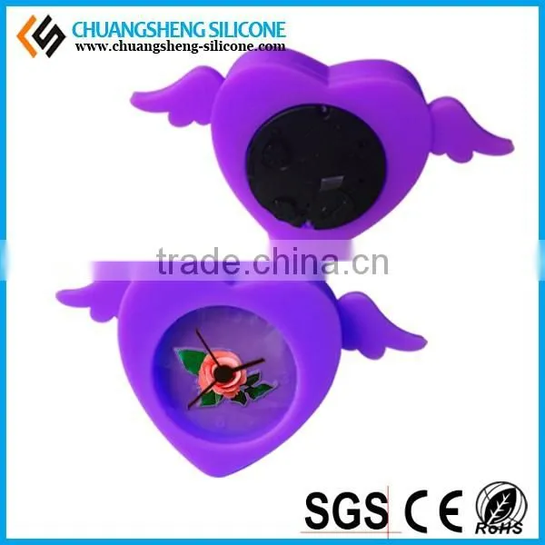 Angel Wings Shape Silicone Table Clock, Silicone Desk Clock photo-4