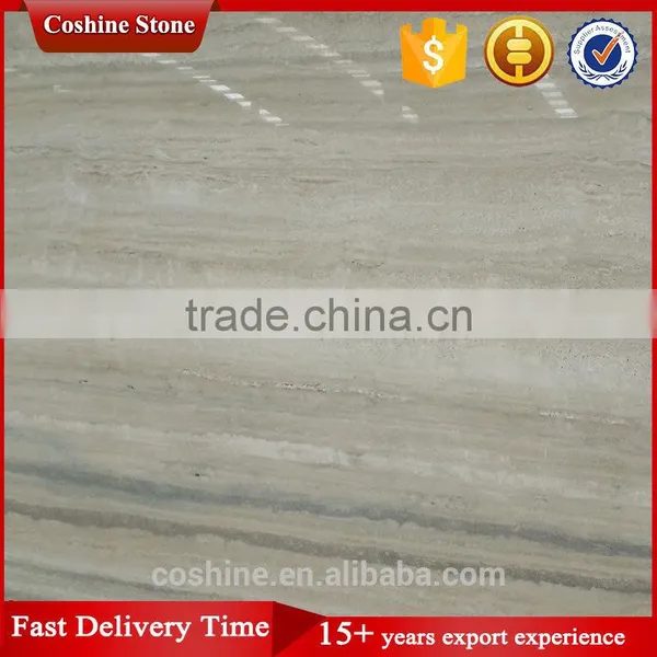 High Polished Degree Silver Travertine Slab for Sale photo-2
