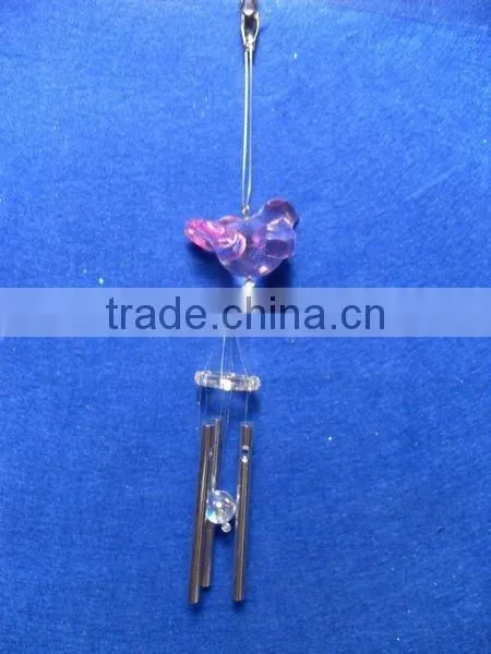 Spring Summer Acrylic Bird Metal Wind Chime Aeolian Bells photo-6
