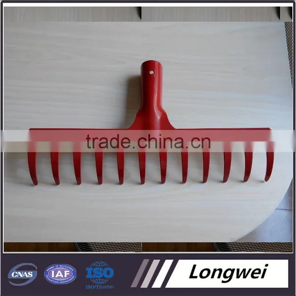 R106 Steel Material Red Paint Sprayed Farming Tools&Garden Tools Rake photo-2
