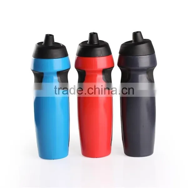 600ml PE Plastic Sports Water Bottle Bpa Free Plastic Squeeze Water Bottle With Nozzle photo-3