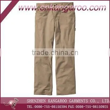 Men's 100%cotton Solid Color Cargo Pants