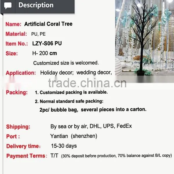 New Style Wedding Stage Setting Centerpieces Showcase Decorations Artificial Coral Branch photo-2