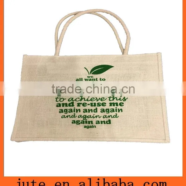 New Products Jute Shopping Bag Tote Sack Wholesale photo-2