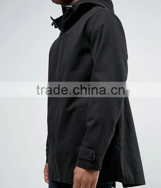 Wholesale Xinlan Best Price High Quality New Design Durable Lightweight 100% Cotton Black Running Casual Men Jacket photo-3