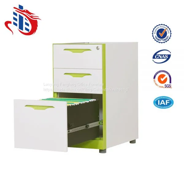 High Quality Under Office Desk 3 Drawers Steel Storage Filing Cabinets photo-3