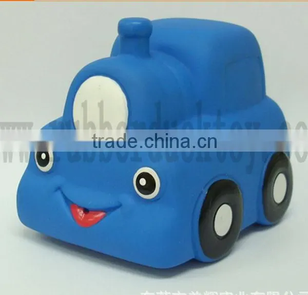Floating Rubber Cartoon Car Toy ,rubber Cartoon Car Bath Toy ,baby Rubber Cartoon Car Toy photo-3
