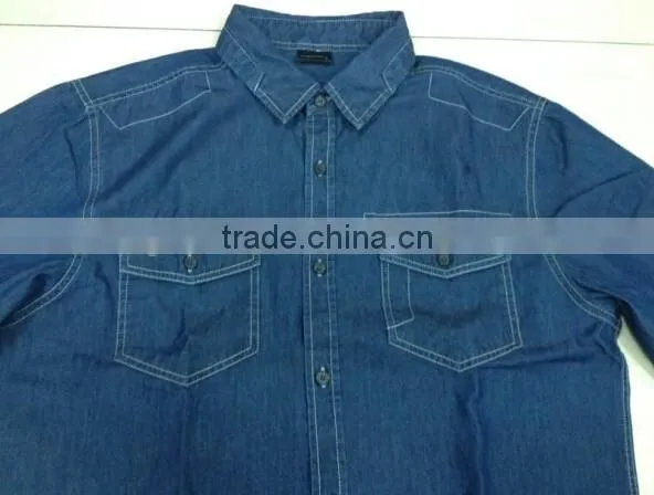 Mens Denim Shirt With Simple Design 16 photo-3