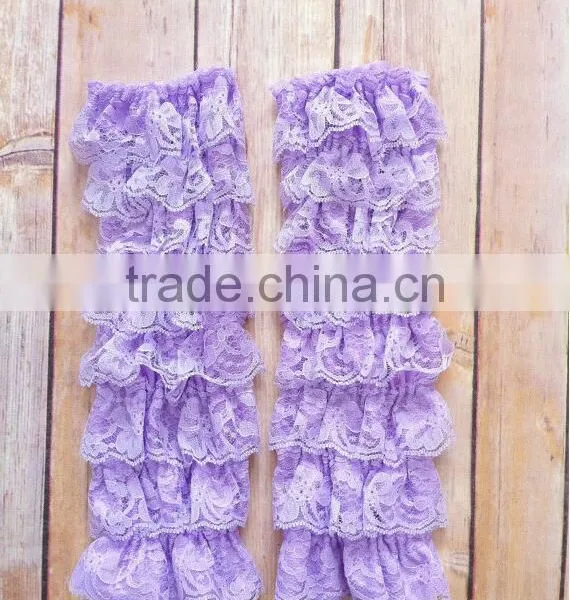 Newborn Infant Baby Ruffle Chiffon Leg Warmer Cute Knitted Winter Autumn Legging photo-3