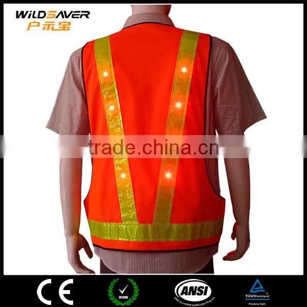 Led Reflective Work Safety Vest Disposable Safety Vest/Police Safety Vests photo-5