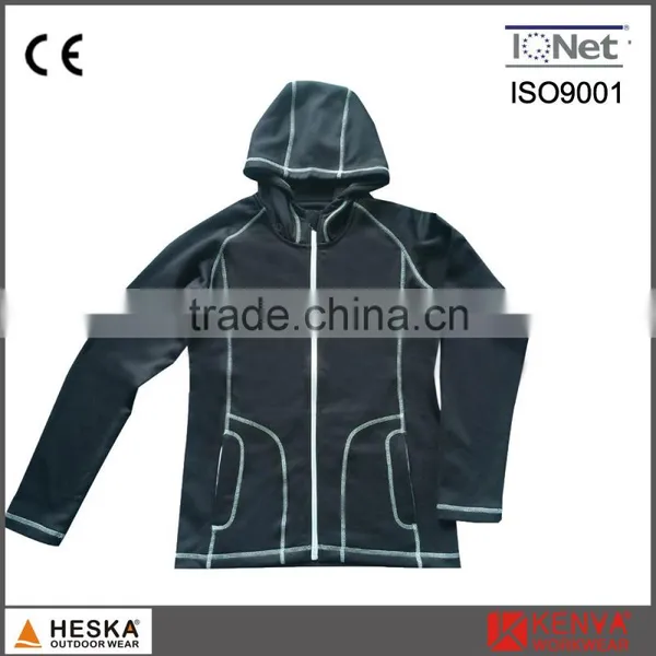 Wholesale Ladies Powerstretch Jacket Sweatshirt Women With Hood photo-3