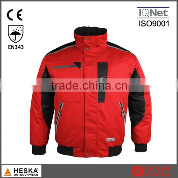 Hot Selling Safety Garment Men Winter Bomber Jacket Pilot Jacket With Waterproof EN343 photo-4