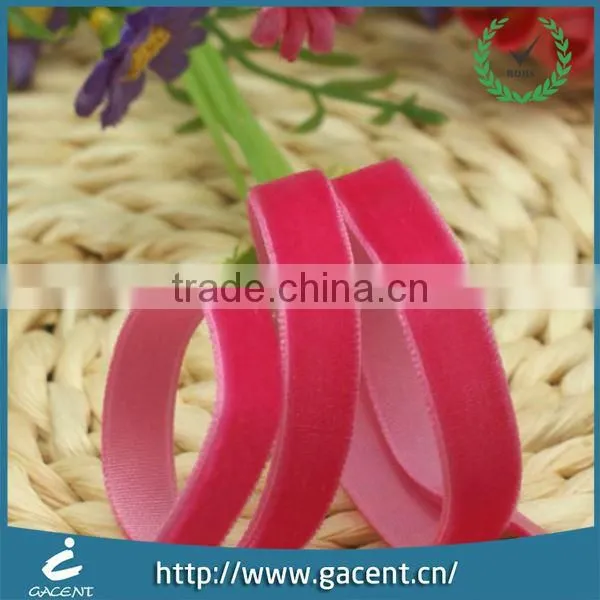3/8 Inch Different Color Available Single Faced Velvet Ribbon photo-5