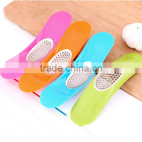 1PC Stainless Steel+Plastic Garlic Press Crusher Chopper Accesorios Households Vegetable Cutter Grater Kitchen Tools KC1519 photo-4