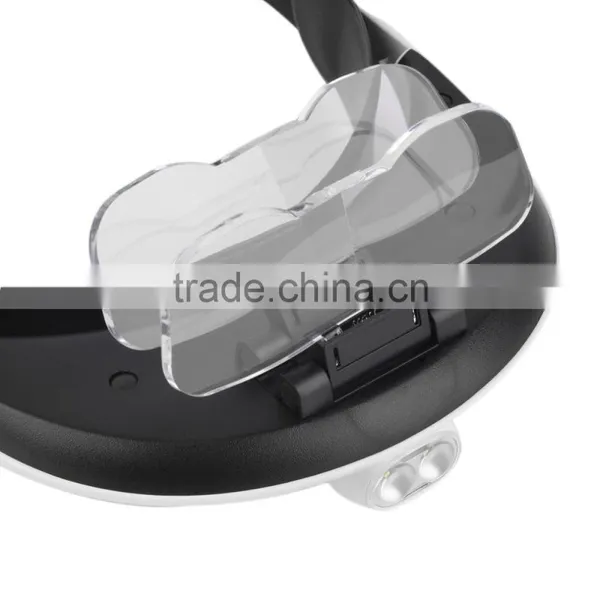 2017 Hot Selling 2 LED Headband Glasses Illuminated Magnifier Loupe Single/Bi-plate Magnifications 5 Lens photo-2
