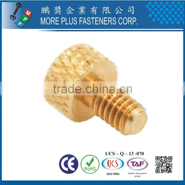 Made in Taiwan Brass M4 Knurled Head Diamond Thumb Screw photo-6