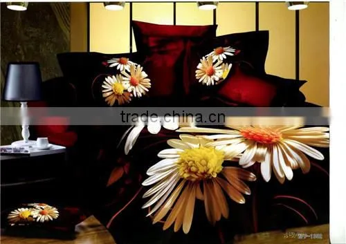 Luxury 100% Polyester 3D Reactive Printed Home Bedding Set photo-6