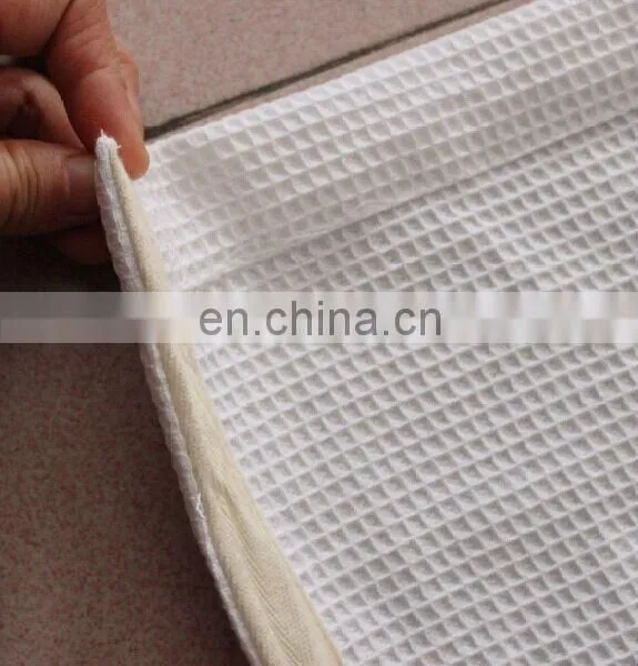 White Cotton Waffle Towel for Bath