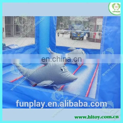 HI 0.55mm Pvc Commercial Bouncy Castle Inflatable Bouncer Shark Jumping Castle Hot Sale photo-3
